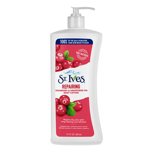 87844174_St. Ives Repairing Cranberry -Grapeseed Oil Body Lotion - 621ml-500x500